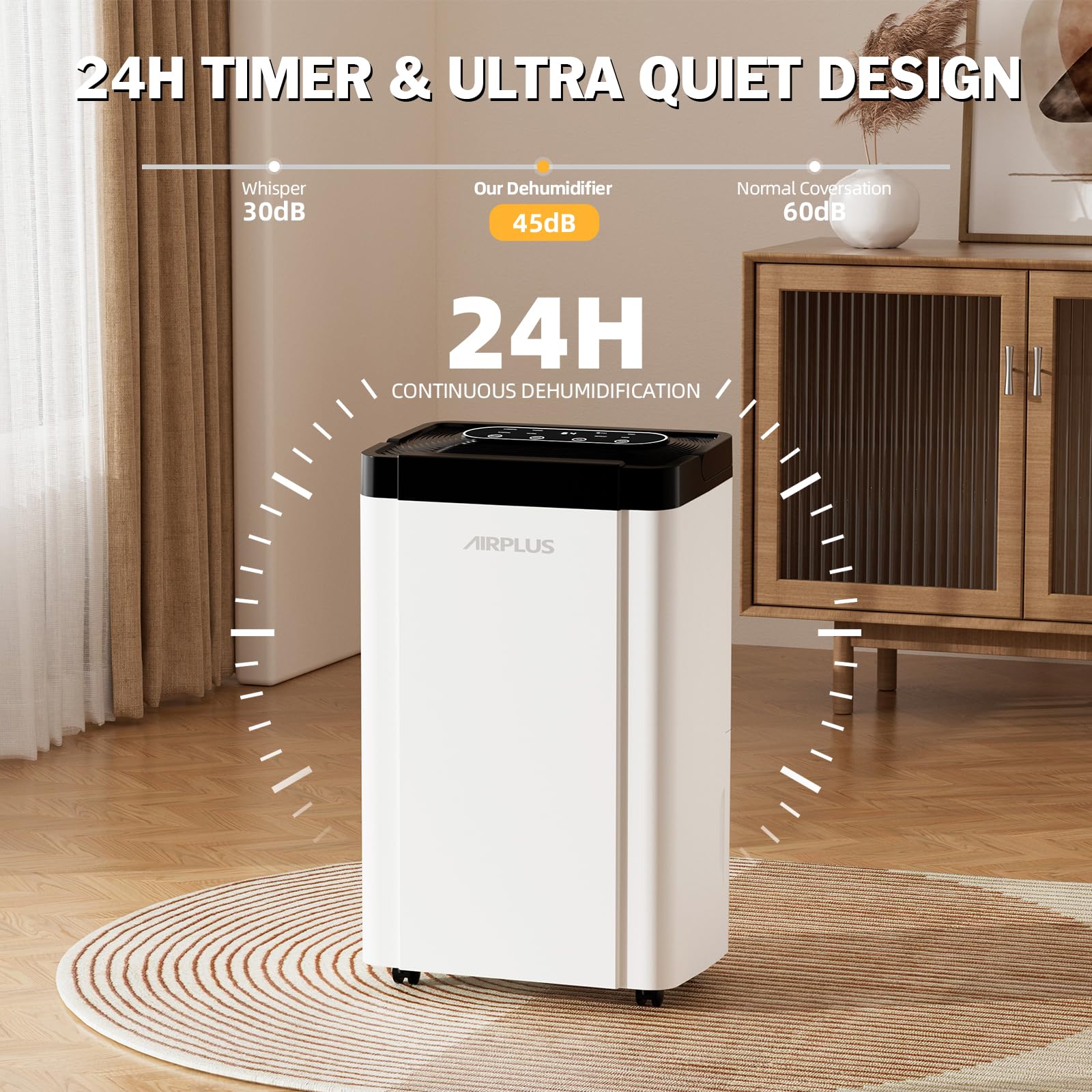 Amazon | AIRPLUS (エアプラス) 4,500平方フィート 70パイント 地下室